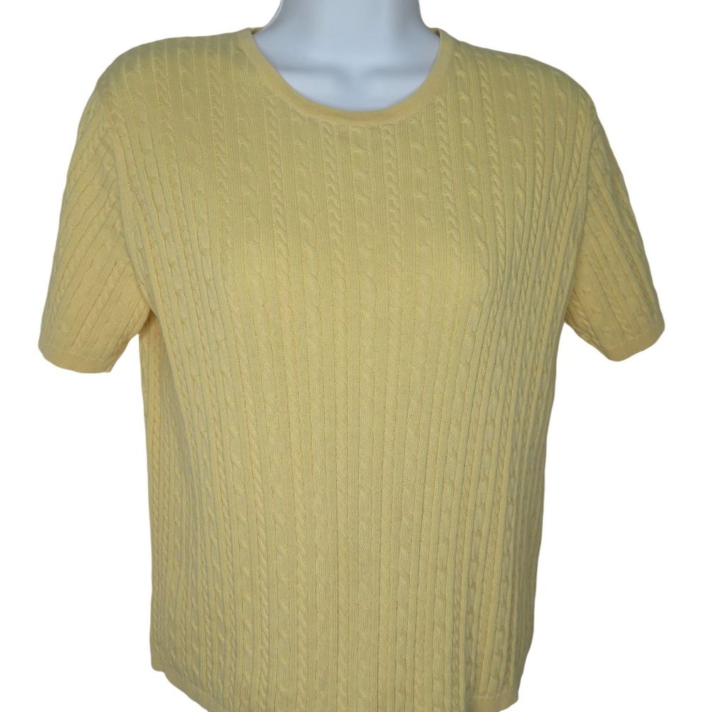 Vintage Pendleton Cable Knit Pullover Sweater S Y… - image 1